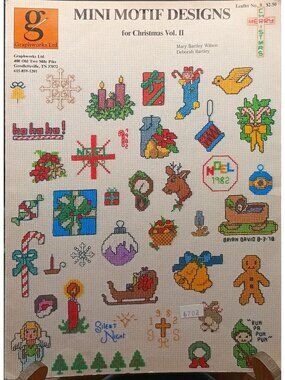 Mini Motif Designs For Christmas Vol. II Cross-Stitch Pattern Leaflet By Graphwo